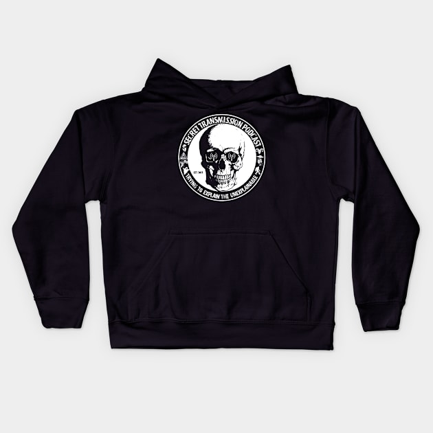 Classic Circle Logo Kids Hoodie by Secret Transmission Podcast